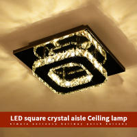 Lámpara De Techo Moderna Nórdica Con Cristales LED Para Sala Comedor Pasillo Cocina Decorativa Blanco Instalación Suelta - details 3