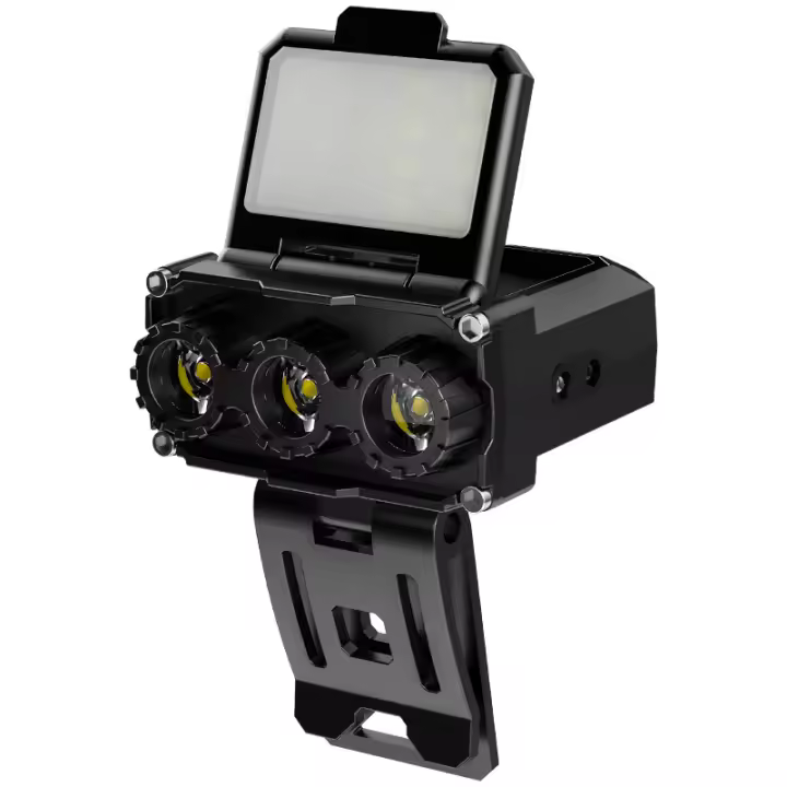 Linterna Frontal LED De Sensor Infrarrojo Para Camping Y Pesca Fuente De Luz Tipo-C Impermeable Con Lente De Ángulo De 30° - 1