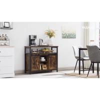 Armario de cocina, elegancia rústica para tus festines, diseño en madera marrón con puertas de correderas y paneles de malla, versátil y funcional, ¡descubre la calidez en cada rincón! - details 26