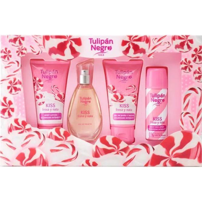 TULIPAN NEGRO Estuche Colonia Mujer Estuche Fragancia a Fresa y Nata