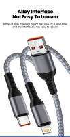 Cable De Carga Rápida 2 En 1 USB Tipo C/Lightning 66W PD Para Xiaomi Samsung Huawei Oneplus Cable De Datos 60cm Con Encendedor - details 5