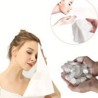 50pcs Toallas Comprimidas Portátiles Toallas De Limpieza Facial Desechables Toallas De Mano Suaves No Tejidas Para Maquillaje - details 5