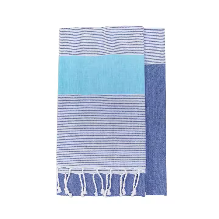 SUN & SURF Fouta de Playa Individual 100% Algodón 90x170 cm - Toalla Ligera y Versátil Tipo Pareo - 1