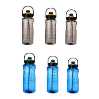 Botella Deportiva De Agua Con Tapa Y Taza Para Exteriores Y Deportes Capacidad Grande De 1.5L/2L/3L Resistente Al Desbordamiento Con Marca De Tiempo En Plástico - details 12