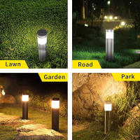 Luces Solares Para Jardín Y Patio LED Impermeables De Acero Inoxidable 1-8 Pcs Luz De Césped Para Caminos Y Jardines - details 1