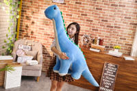 Juguete De Peluche Dinosaurio Tanystropheus 50/80cm Para Niñas Y Niños Regalo De Navidad Y Cumpleaños Color Azul/Morado/Rosa - details 2