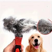 Peine Para Perros Gruesos Cepillo De Pelo Doble Fila Peine Para Grandes Perros Eliminador De Pelos De Mascotas - details 3