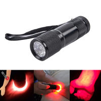 Linterna Roja LED Con Imagen De Venas Infrarrojas 625nm Linterna De 9 LED Localizador De Venas Torch De Aluminio - details 0