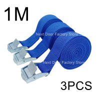 3pcs Cinturones De Carga De 1 Metro Con Hebilla Metálica De Libera Rápida Para Rack De Techo De Coche Motocicleta Bicicleta Cinta De Atado De Remolque En Colores Negro Rojo Verde Azul Naranja - details 6