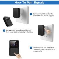 Cámara De Video WiFi Puerta Wireless HD Intercomunicador De Hogar Vídeo Portero Con Visor De Puerta Nocturna Visión Seguridad Cámara De Puerta - details 10