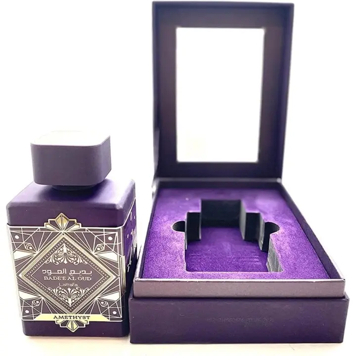 Lattafa Badee Al Oud Amethyst 100ml - Eau de Parfum Unisex Badee Al Oud Amethyst con difusor de 100 ml de Lattafa - 1