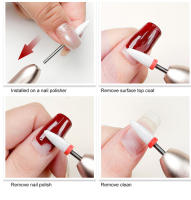 Kit De 4/6 Piezas De Brocas De Uñas De Cerámica Para Taladro Eléctrico Accesorios Para Manicura Eliminación De Esmalte De Gel Y Acrílico - details 4