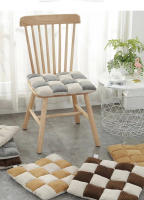 Cojín De Terciopelo Para Silla De Oficina Estilo Rejilla Grueso Cojín Para Silla De Comedor Dormitorio Y Sala De Estar - details 1