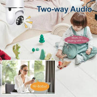 Cámara De Seguridad Interior Tuya 5G WiFi Con Luz LED Color Y Visión Nocturna Auto Tracking Audio Bidireccional 5MP 3MP Base E27 - details 3