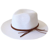 Sombrero De Paja Panamá Ancho Para Hombres Y Mujeres Protección Solar Verano Playa Sombrero De Paja UPF Con Protección UV - details 13