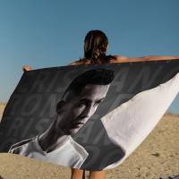 Toalla De Playa Microfibra CR7 Cristiano Ronaldo Toalla Rápida Para Piscina Viajes Yoga Absorbente Suave Y Skin-friendly Tamaño 76x182cm - details 1
