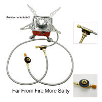 Adaptador De Recarga De Propano Para Estufa De Camping Al Aire Libre Con Cuerda De Extensión Convertidor De Tanque De Gas a Estufa Extension Cord De Metal 100cm - details 4