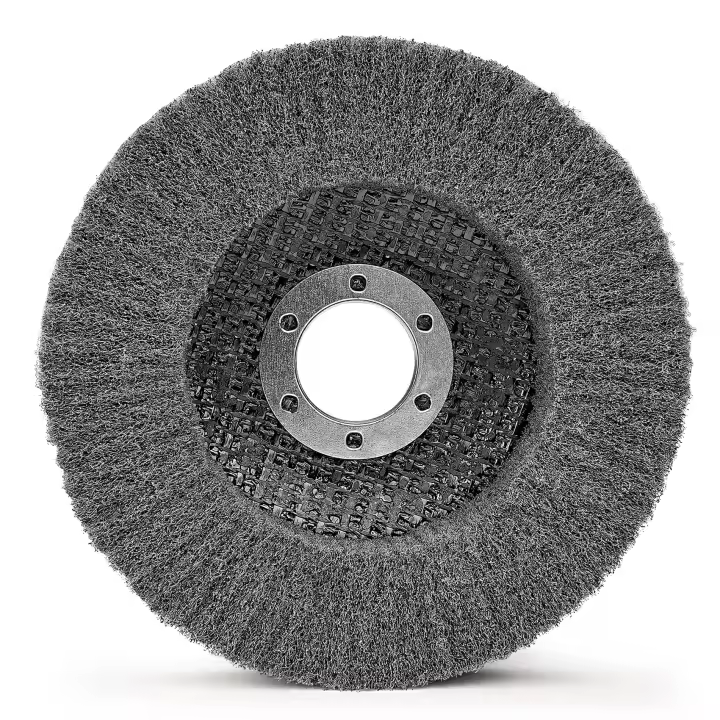 Rueda De Polishing De Nylon Fibra 115mm 4.5" Para Mecánica Y Metalurgia Discos De Grano 600 Para Deburring Y Eliminación De Oxydación - 1