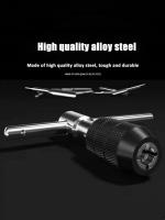 Juego De Llaves De Tapa T Tipo Portátil 6/9pcs Herramientas De Taper Manual Para Perforación De Hilos En Máquina Y Tornillos De Acero Multifuncional M3/M4/M5/M6/M8 DIY - details 5