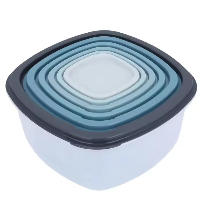 Set de 6 Cajas de Almacenamiento con Tapa: Perfectas para Organizar tu Espacio y Mantener tus Pertenencias a Salvo. - 1