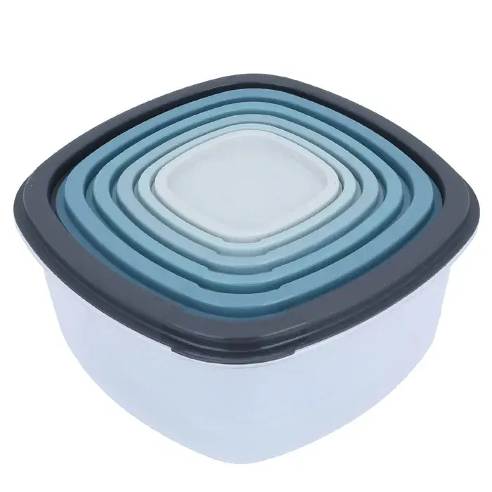 Set de 6 Cajas de Almacenamiento con Tapa: Perfectas para Organizar tu Espacio y Mantener tus Pertenencias a Salvo. - 1