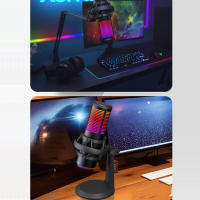 Micrófono De Condensador Para Gaming Con Soporte Antisalpicaduras Control De Ganancia RGB Para Streaming Podcasting Y Estudio Doméstico - details 3