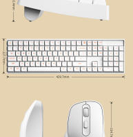 Teclado Mecánico Aigo CK104 Con Ratón Inalámbrico 2.4G Juego Rojo Switch 106 Teclas Ergonómicas 4 Botones Ratón Para Gamer - details 20