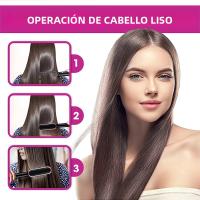Peine Eléctrico 2 En 1 Secador Y Liso Con Iones Negativos Cepillo De Pelo Cerámico Calentamiento Rápido Para El Cabello - details 4