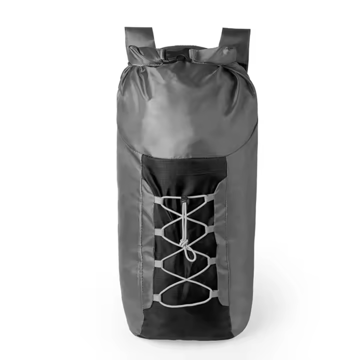 DAM Mochila plegable técnica Hedux. Alta resistencia, fabricada en poliéster 210D y ripstop. 37x20,5x61 Cm. Color: Negro - 1
