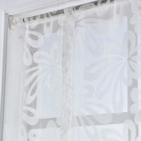 Leejoom Cortinas Cortas Modernas Para Cocina Translúcidas Valance Rod Pocket Tie up Roman Puerta Living Room Tulle Organza - details 8