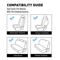 Funda universal para asiento de coche de malla de poliéster adecuada para modelos de cinco plazas, juego de 9 piezas - details 8
