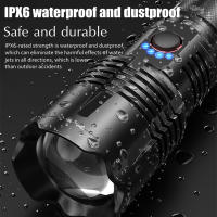 Linterna LED De Alta Potencia Para Camping Y Pesca Nocturna Torcha Recargable De Longitud De Rayo Con Luz LED Fuerte Resistente Al Agua Para Expediciones Y Deportes Acuáticos - details 8
