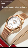 Reloj De Pulsera OPK 8115 Para Mujeres Resistente Al Agua Con Correa De Red De Acero Inoxidable Y Luz Luminosa Moda Sencilla - details 10