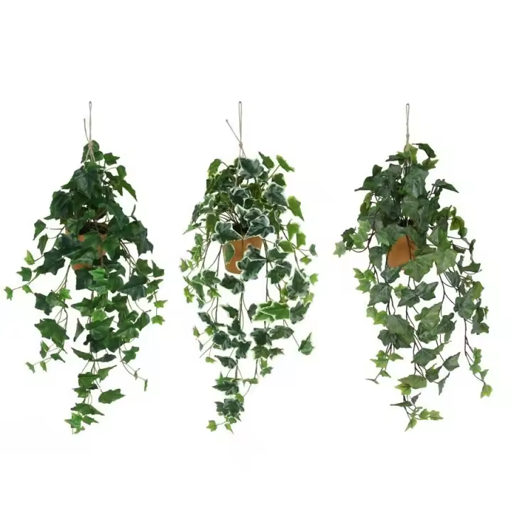 Gerimport Maceta colgante hiedra artificial 92 cm - 1
