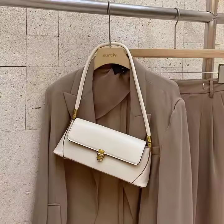 Bolso retro type baguette para Mujer, Bolso de hombro versáthil, Bolso original de alta calidad. - 1
