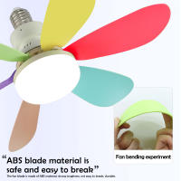Ventilador De Techo Con Luz LED De 30W Base E27 Control Remoto 3 Modos De Iluminación Ajustables Alta Potencia De Viento Moderno - details 9
