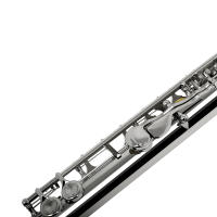 FLUTE TRANVERSAL PROFESSIONAL SLADE 16 TONO C CON CLAVES CERRADAS Y ABERTAS INSTRUMENTO MUSICAL DE CONCIERTO CON Caja Paño De Limpieza Y Guantes - details 7