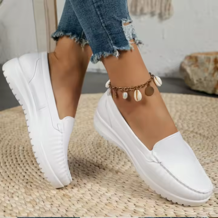 Zapatos De Mujer Estilo Verano 2025 Moda Confortables Gruesos Resistentes Al Desgaste Elegantes Un Pasado Alta Para Casual - 1