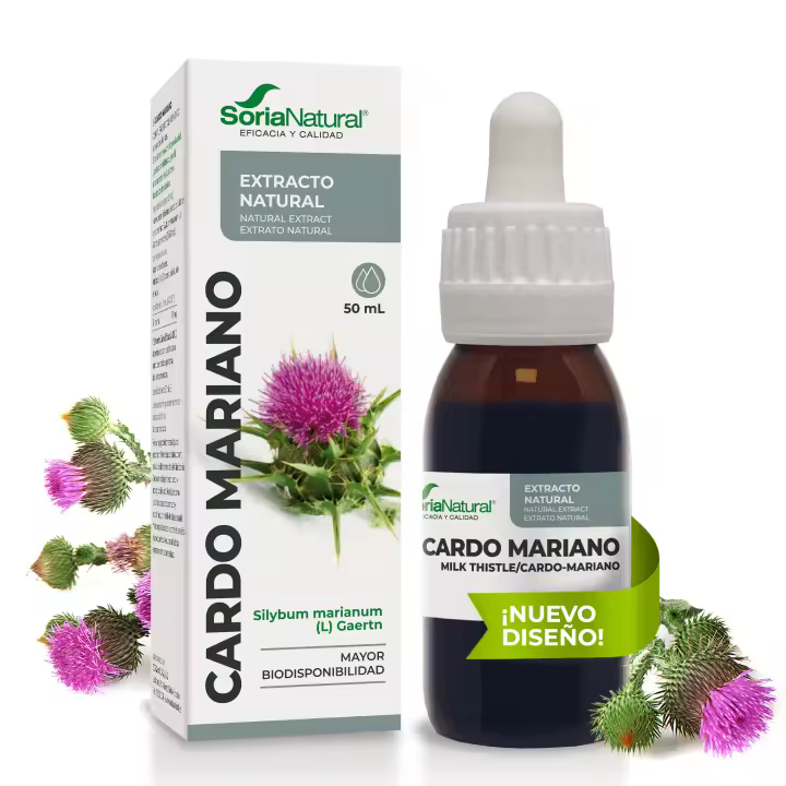 Cardo Mariano Extracto Soria Natural - Favorece la función hepática, ayuda a eliminar toxinas - Botella de 50ml - 1