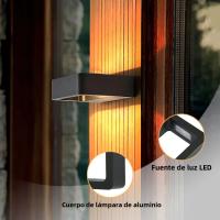 Lámpara De Pared Impermeable Para Exterior Iluminación De Jardín Y Pasillo Decoración De Porche Lámpara Aluminio LED Moderna IP65 - details 2