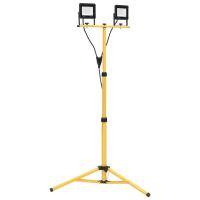 vidaXL Foco LED con trípode 2x20 W en color Blanco frío/Blanco cálido | diseño vintage industrial ideal para cocina salón comedor - details 1