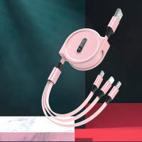 Cable De Datos Para Móvil NNBILI 2024 Nuevo Retráctil Carga Rápida Para Android Tipo-C Apple Xiaomi Samsung Tejido Tres En Uno - details 9