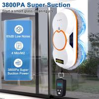 3800Pa Household window automatic water spray cleaning robot vacuum cleaner remote control electric window wiper glass wiper - details 2