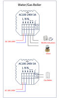 Termostato Inteligente WiFi Tuya Para Calefacción De Piso Y Boilers Eléctricos/Gas Con Alexa Google Home Controlador De Temperatura - details 11