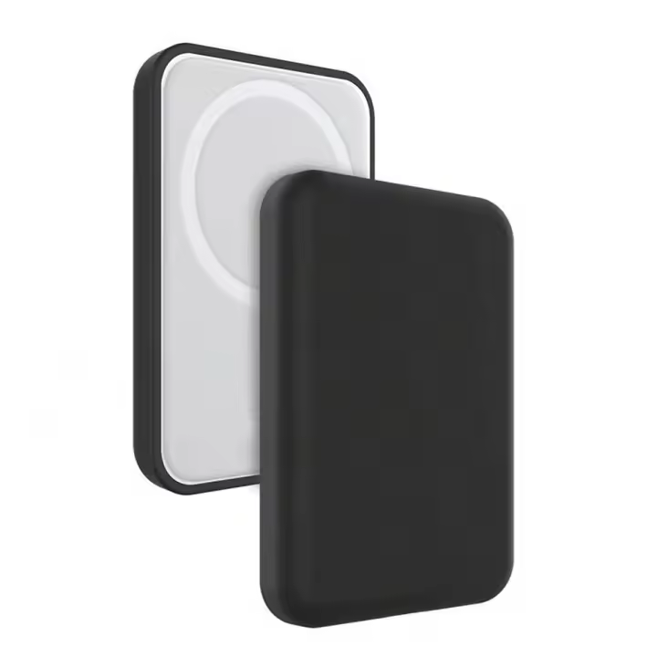 Estuche De Carga Compatible Con Apple MagSafe Original 1 TPU Negro Protector Suave Para Batería Inalámbrica De Carga - 1