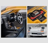Coche De Acción Initial D Mazda RX7 RX-7 FC Escala 1:24 Con Sonido Y Luz Vehículo Diecast Para Niños Regalos Material Metálico Sin Batería - details 9
