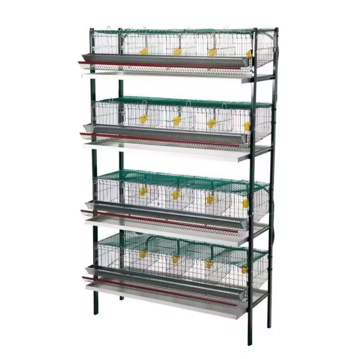 Suinga Jaula Vertical para Codornices 16 Compartimentos 105x47x172 Cm - 1