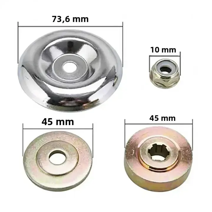 Cepillo De Hierba Para Jardín 150mm Herramienta De Cortacésped Y Limpieza De Malezas Acero Inoxidable Para Motosierra - 1