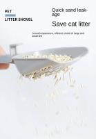 Escobilla Para Arenero De Gato Plástica Con Base Herramienta De Limpieza Para Inodoros De Gato Adecuada Para Jóvenes Gatos Suministros De Gato - details 2