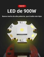 Linterna Frontal Potente 10000000LM Con 3 Modos Luz LED Para Camping Pesca Caza Impermeable Con Luz De Advertencia - details 5